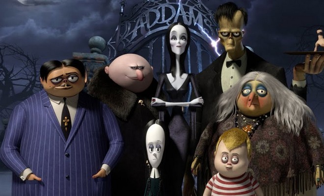 Locos addams personajes afiches conoce